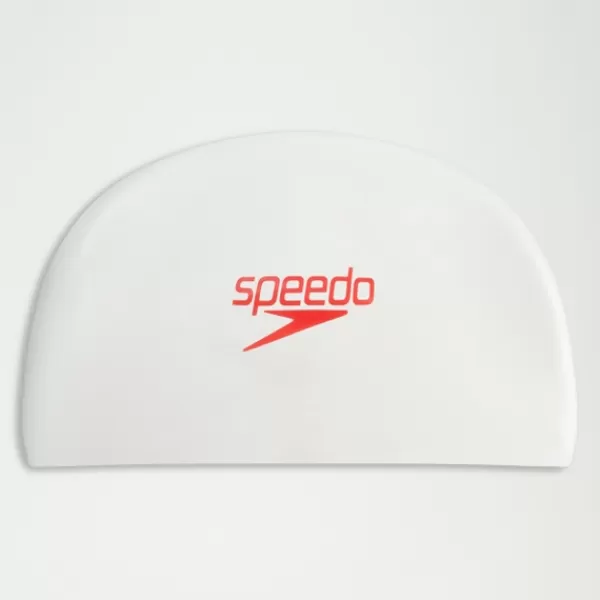 Hot Adult Fastskin Cap White/Red Women Tech paddle | Swim accessories