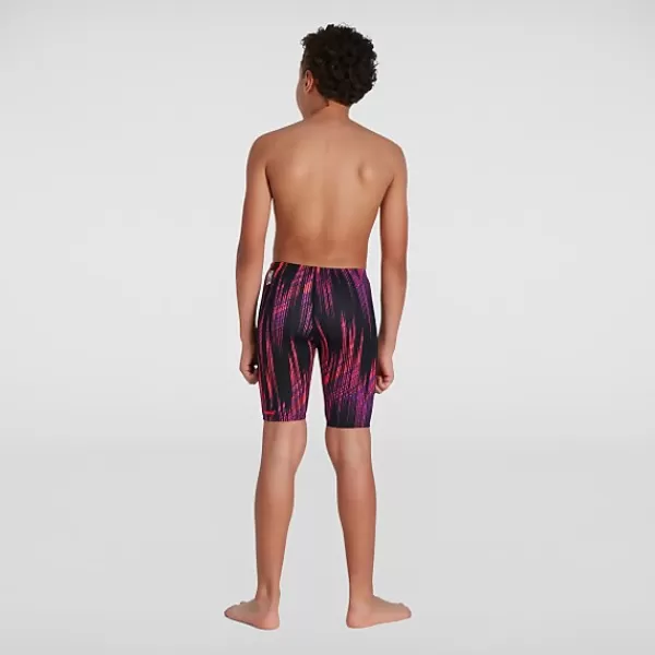 Shop Boys' Fastskin Endurance+ High Waisted Jammer Black/Purple Kids/BOY Swimwear | Boy's performance