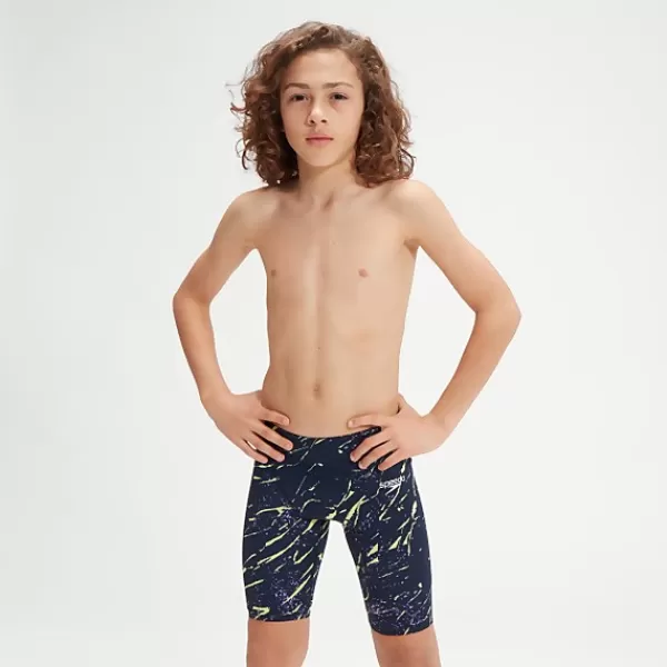 Hot Boys' Fastskin Endurance+ High Waisted Jammer Navy Kids/BOY Swimwear | Boy's performance