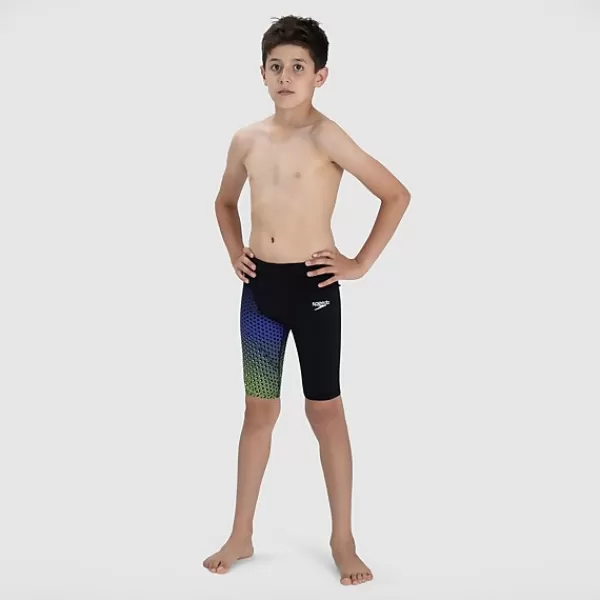 Hot Boys' Fastskin Junior Endurance+ High Waisted Jammer Black Kids/BOY Boy's performance | Boy's swimwear