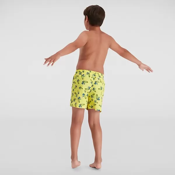 Hot Boys' Printed 13" Watershort Yellow/Blue Women/Kids Outlet | Sustainable Swimwear