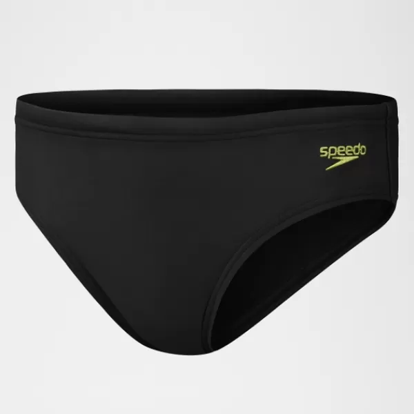 Best Boys 6.5cm Logo Brief Black/Yellow Kids/BOY Swimwear | Boy's swimwear