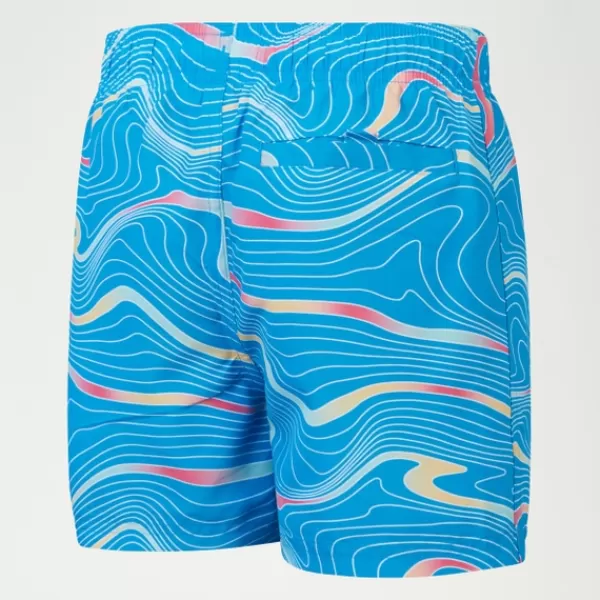 Hot Boys Digi Printed 13" Swim Shorts Blue Kids/BOY Swimwear | Boy's swimwear