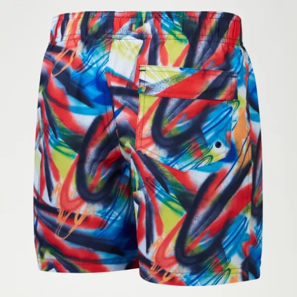 New Boys Digital Printed 15" Swim Shorts Navy/Red/Green Kids/BOY Swimwear | Boy's swimwear