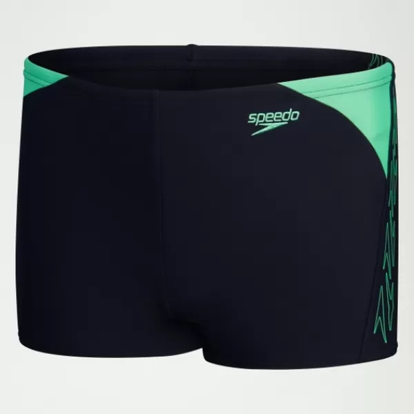 Shop Boys HyperBoom Splice Aquashort Navy/Green Kids/BOY Swimwear | Boy's swimwear