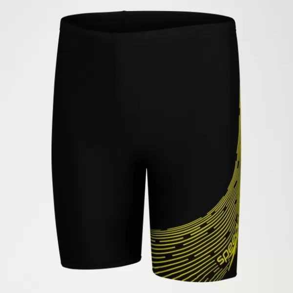 Fashion Boys Medley Logo Jammer Black/Yellow Kids/BOY Swimwear | Boy's swimwear