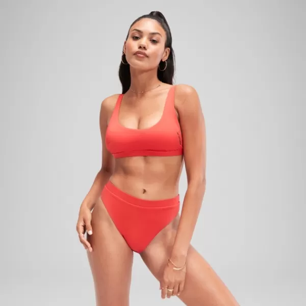 Online FLU3NTE High Waist Bikini Bottom Red Women FLU3NTE | Leisure