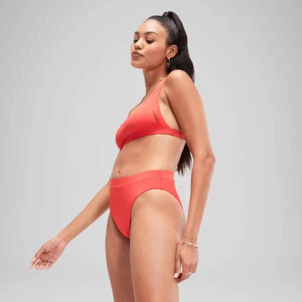 Online FLU3NTE High Waist Bikini Bottom Red Women FLU3NTE | Leisure