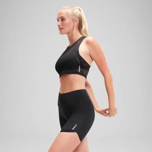 New FLU3NTE Mesh Crop Top Anthracite Women FLU3NTE | Leisure