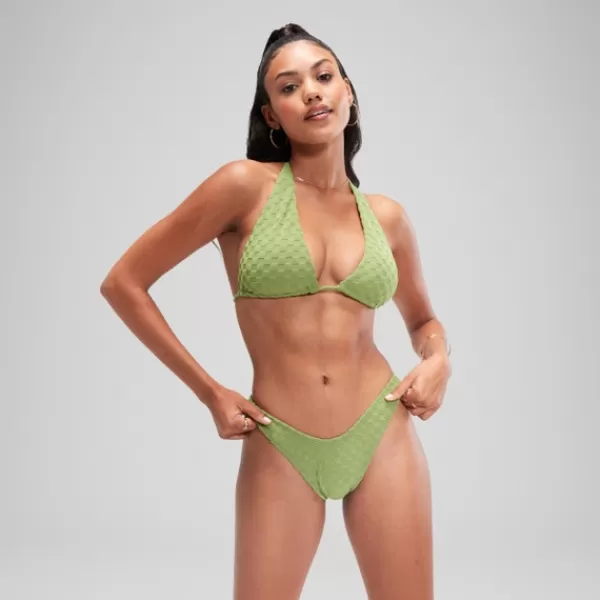 Sale FLU3NTE Terry Scoope Bikini Bottom Green Women FLU3NTE | Leisure