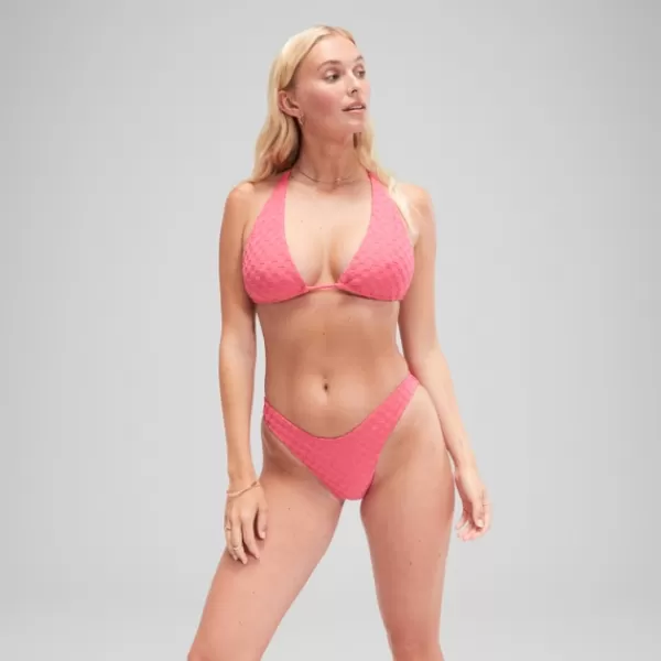 Best FLU3NTE Terry Scoope Bikini Bottom Pink Women FLU3NTE | Leisure