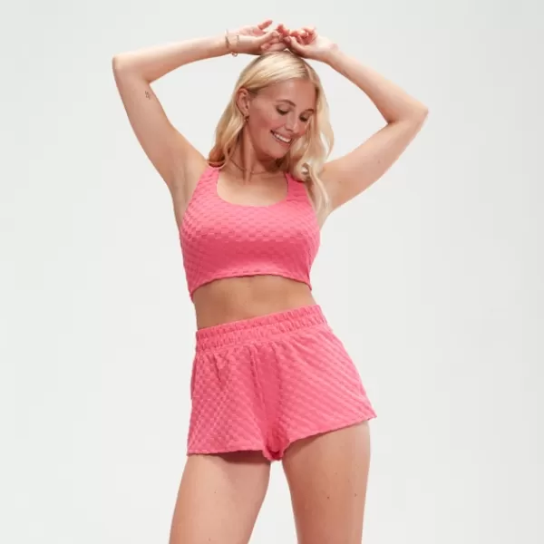 Online FLU3NTE Terry Short Pink Women FLU3NTE | Leisure