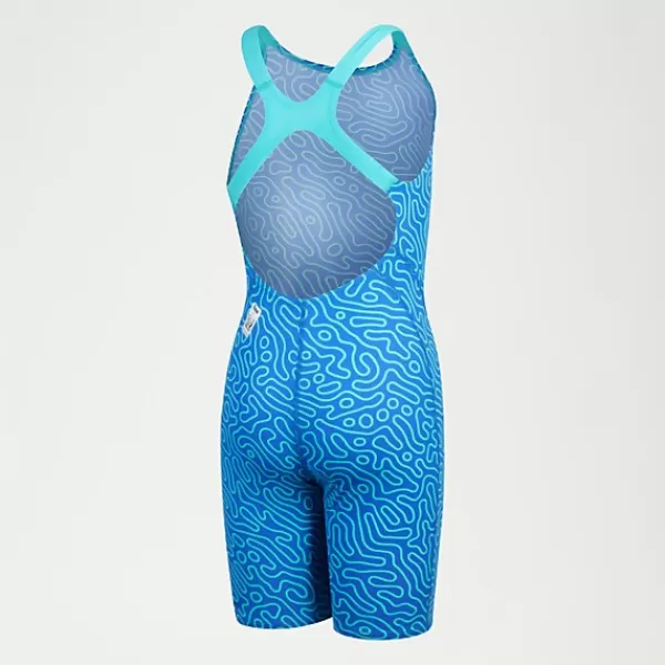 Discount Girls' Fastskin Endurance+ Openback Kneeskin Blue Kids Girl's performance | Outlet