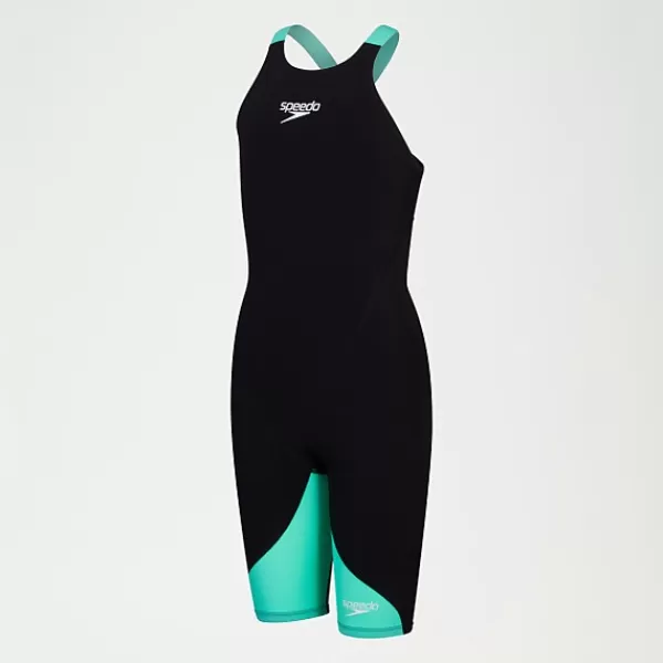 Fashion Girls' Fastskin LZR Ignite Kneeskin Black/Green Kids Girl's performance | Outlet