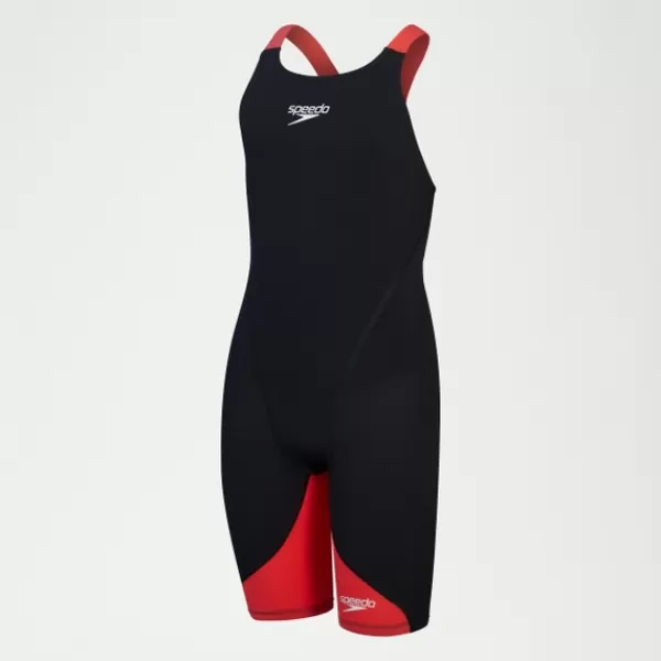 Discount Girls Fastskin Junior LZR Ignite Kneeskin Black/Red Kids Swimwear | Girl's performance