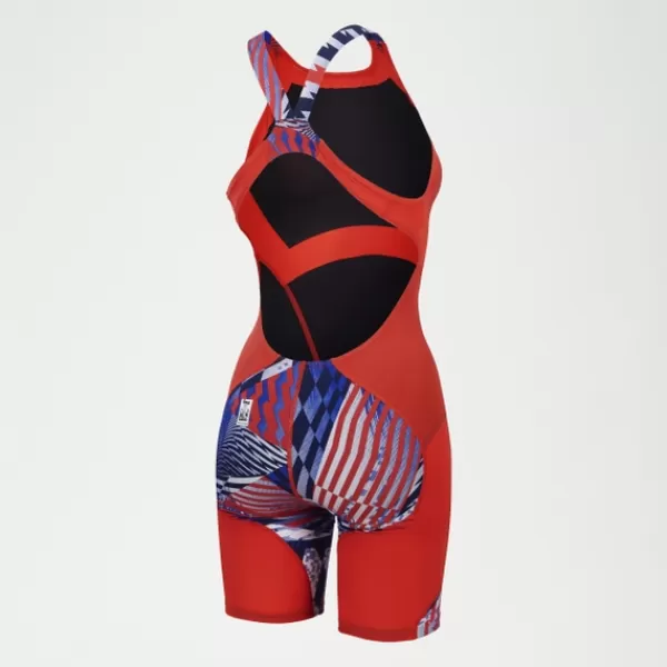 Sale Girls Fastskin Junior LZR Ignite Kneeskin Red/Blue/White Kids Swimwear | Girl's performance