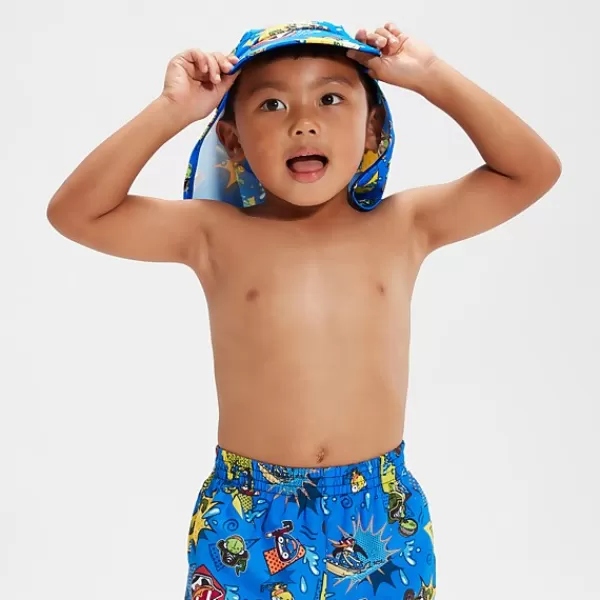 Cheap Infant Boy's Learn To Swim Sun Protection Hat Blue Kids Swimwear