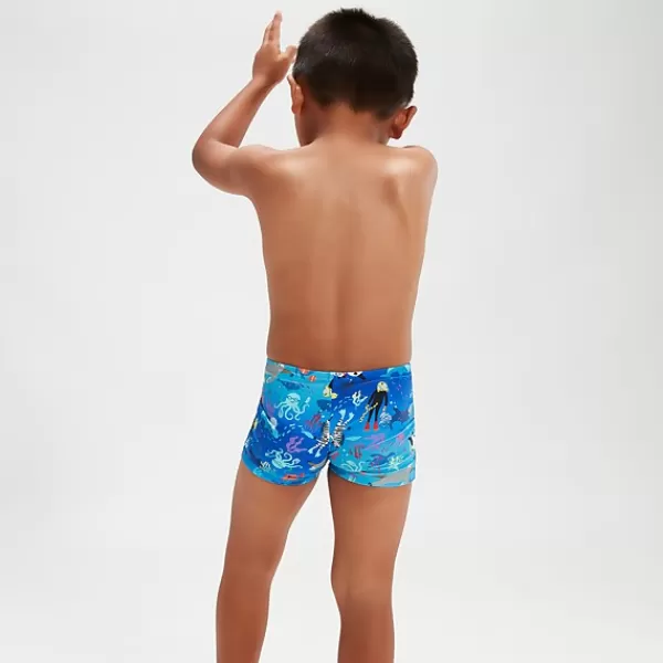 Sale Infant Boys' Learn To Swim Aquashorts Blue/White Kids Outlet