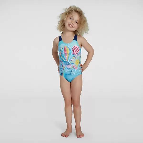 Cheap Infant Girls' Digital Allover Swimsuit Purple/Blue Kids Swimwear | Girl's swimwear