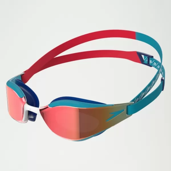 Clearance Junior Fastskin Hyper Elite Mirror Goggles Red/Blue Women/Kids Fastskin | Kids