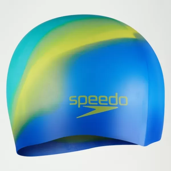 Cheap Junior Silicon Cap Blue/Yellow Kids Kid's caps | Swim toys