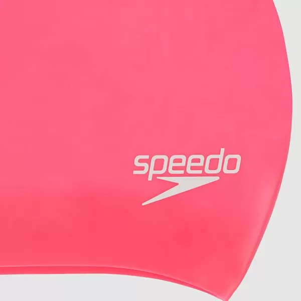 Fashion Long Hair Cap Pink Women Tech paddle | Swim accessories