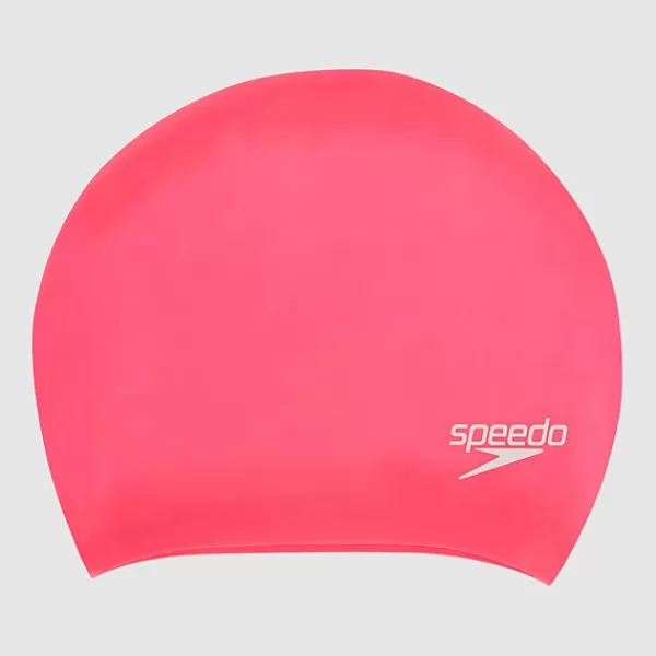 Fashion Long Hair Cap Pink Women Tech paddle | Swim accessories