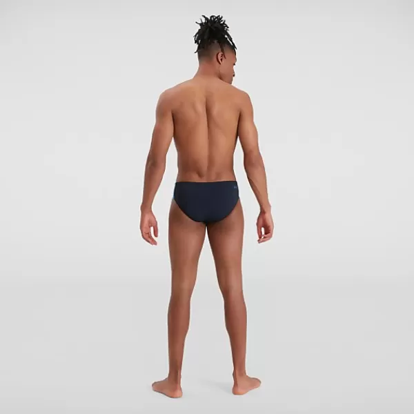 Cheap Men's Boom Logo Splice 7cm Brief Navy/Blue Outlet