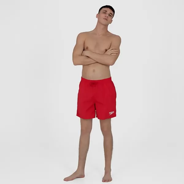 Fashion Men's Essentials 16" Swim Short Red Women The Classics | Leisure