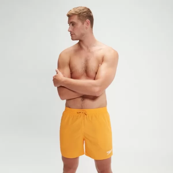 Shop Men's Essentials 16'' Swim Shorts Orange The Classics | Swim shorts