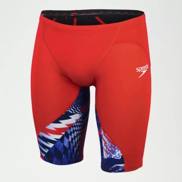 Hot Men's Fastskin LZR Ignite Jammer Red/Blue/White Fastskin | Racing suits