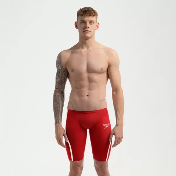 Discount Men's Fastskin LZR Pure Intent 2.0 Jammer Red/White Fastskin | Racing