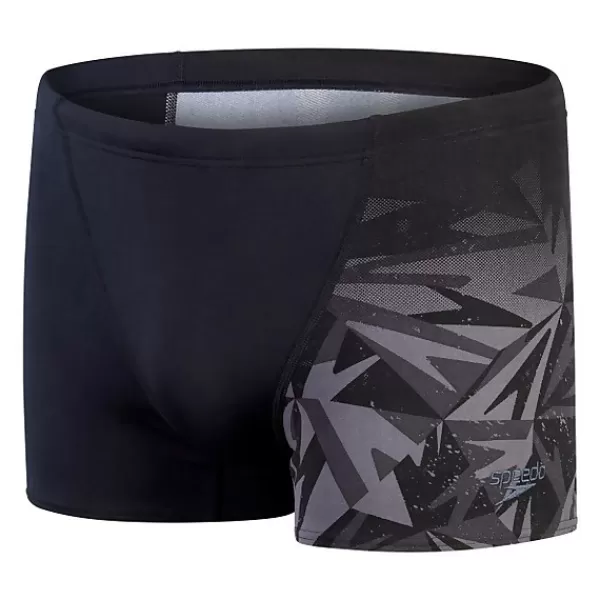 Clearance Men's Hyper Boom Panel Aquashorts Black/Grey Outlet