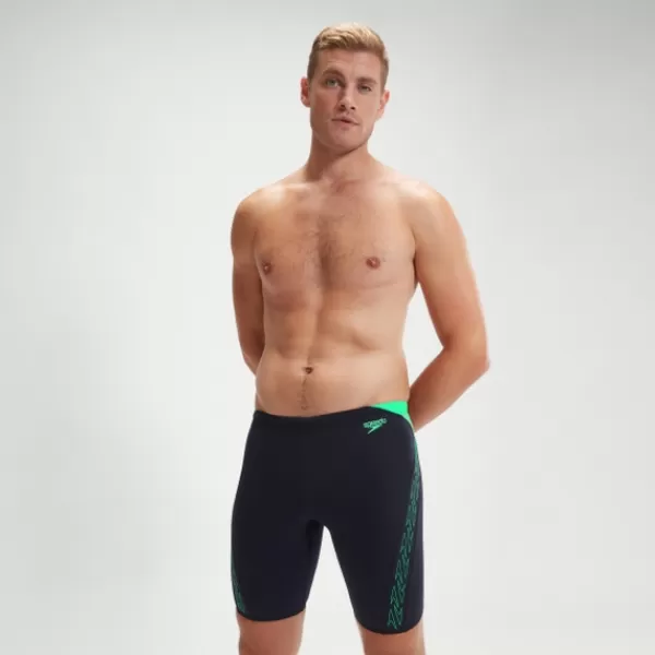 New Men's Hyper Boom Splice Jammer Navy/Green Racing | Fitness