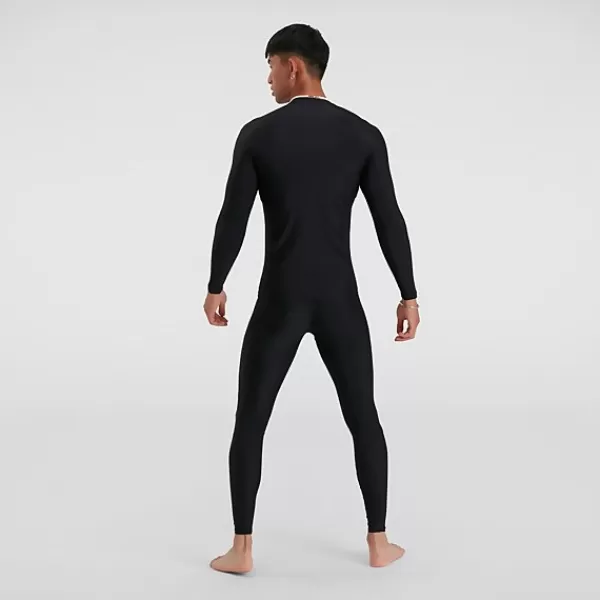 Online Men's Long Sleeved Sun Protection Top Black/White Women The Classics | Wild swimming