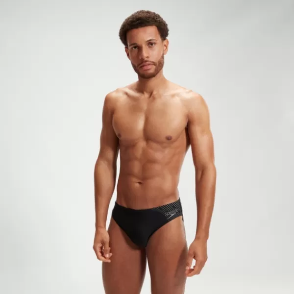 Cheap Men's Medley Logo 7cm Brief Black/Grey Briefs