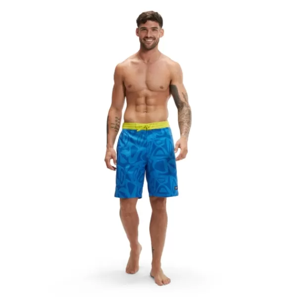 Fashion Men's Print Bondi Basin 20'' Swim Shorts Blue Leisure | Swim shorts