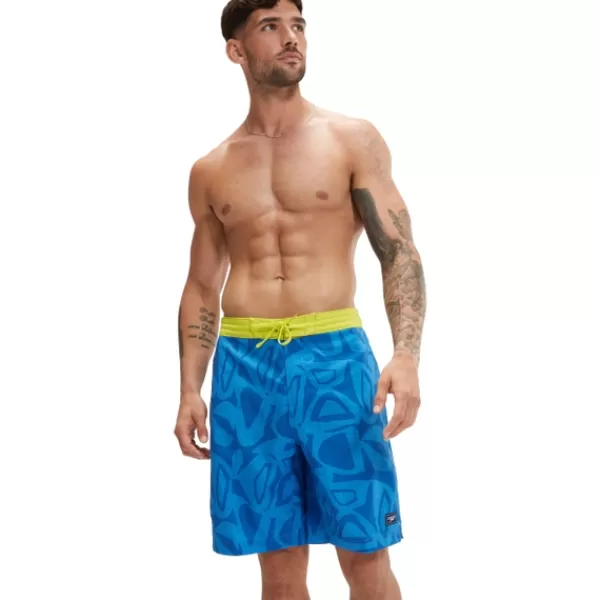 Fashion Men's Print Bondi Basin 20'' Swim Shorts Blue Leisure | Swim shorts