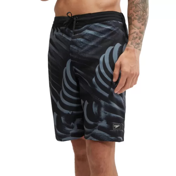 Store Men's Print Bondi Basin 20'' Swim Shorts Grey Leisure | Swim shorts