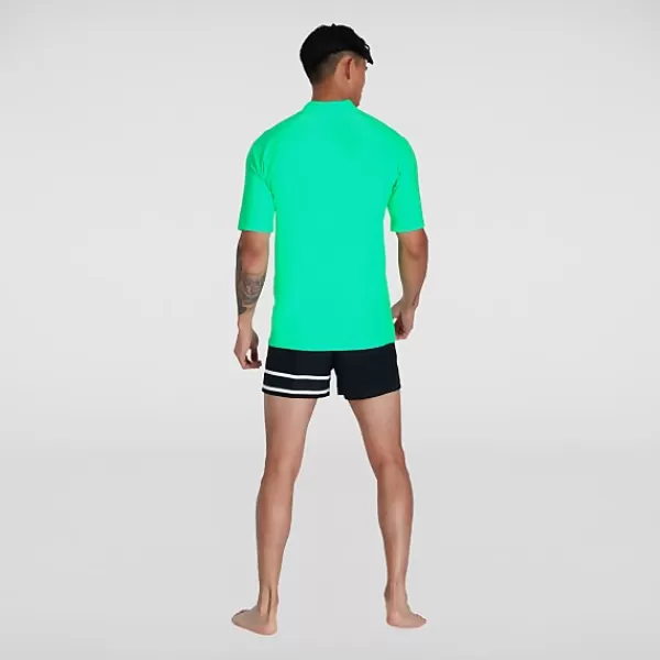 Shop Men's Short Sleeved Swim Tee Green Outlet