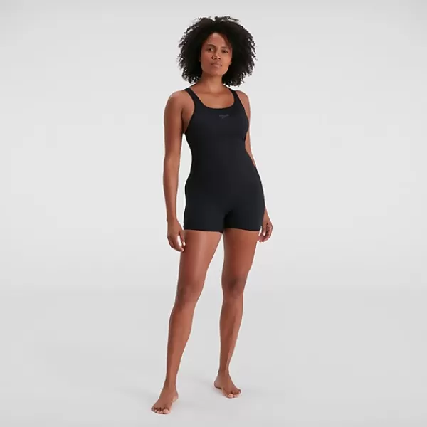 Clearance Women's Eco Endurance+ Legsuit Black Women Black Swimsuit | The Classics