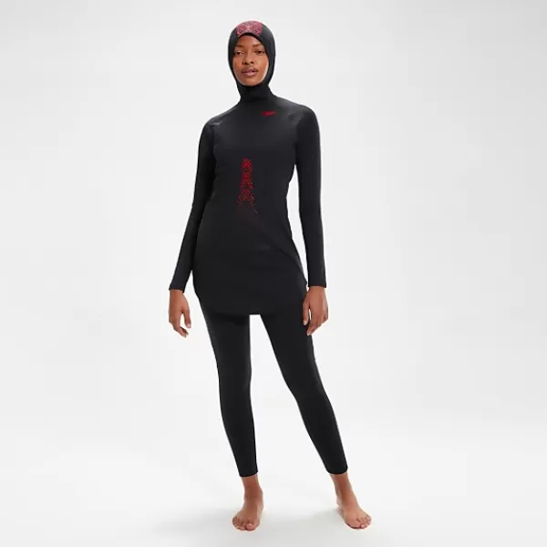 Flash Sale Women's HydroPro Modest Swimsuit Black Women Fitness | Outlet