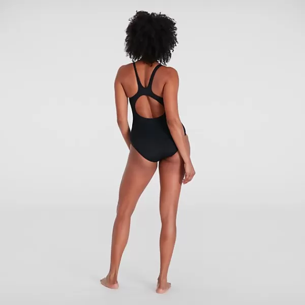 Online Women's Hyperboom Muscleback Swimsuit Black/Grey Women Outlet