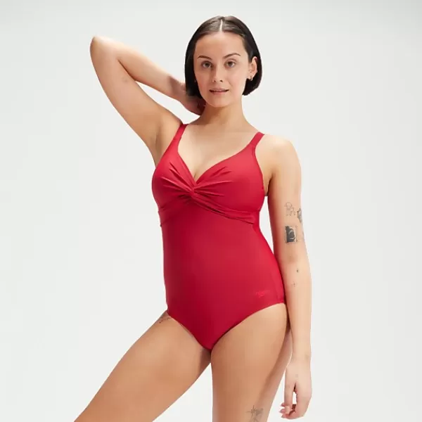 Fashion Women's Shaping Brigitte Swimsuit Red Women Support Swimwear | Body-shaping