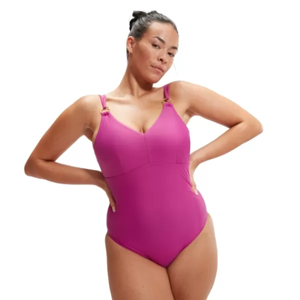 Sale Women's Shaping Strappy Swimsuit Berry Women Support Swimwear | Swimming costumes